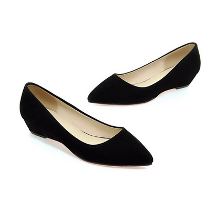 Pointed Toe Suede Women Flat Shoes