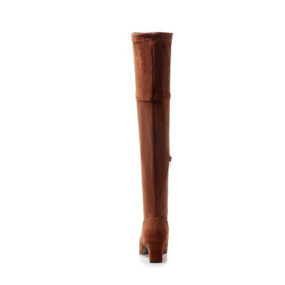 Women High Heel Thigh High Boots