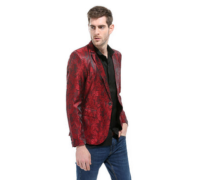 Men's Coat One-grain Buckle Suits Costumes