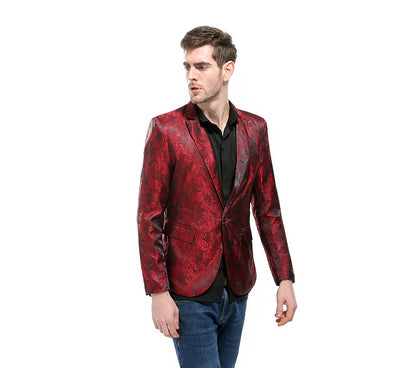 Men's Coat One-grain Buckle Suits Costumes