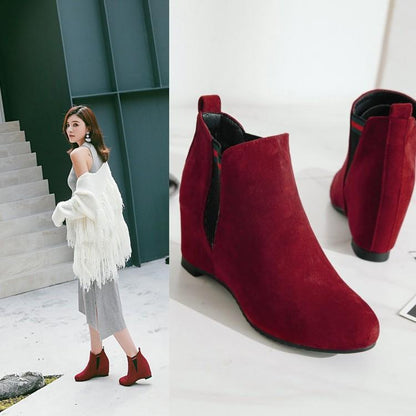 Round Toe Ankle Boots Women Shoes Fall|Winter 9637