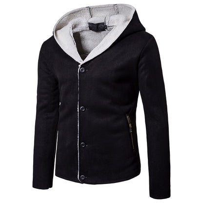 Men's Lamb Long Sleeved Coats Jackets