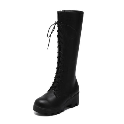 Women's Lace Up Tall Boots