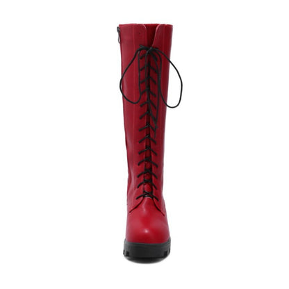 Women's Lace Up Tall Boots