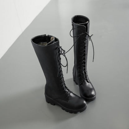 Women's Lace Up Tall Boots