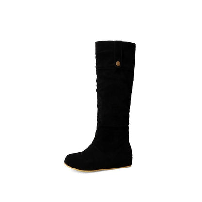 Women's Suede Tall Boots Shoes Woman