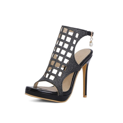 Women Buckle High Heel Gladiator Sandals