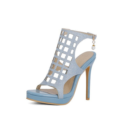 Women Buckle High Heel Gladiator Sandals