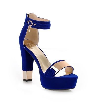 Women Ankle Strap High Heel Platform Sandals