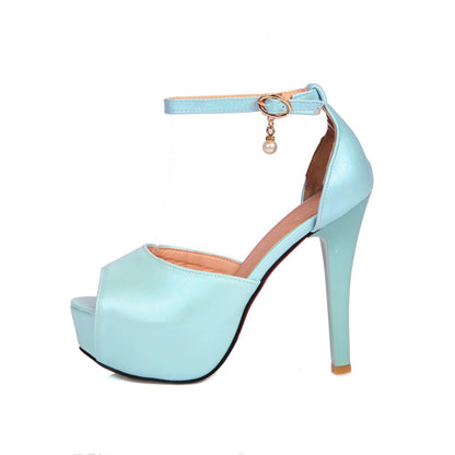 Women Ankle Strap High Heel Platform Sandals