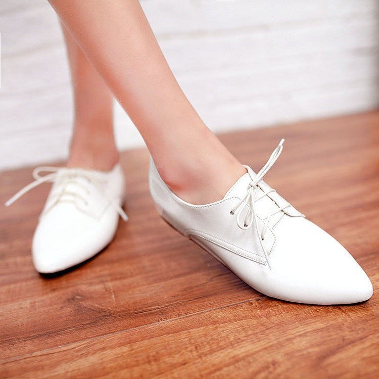 Women Patent Leather Flats Shoes