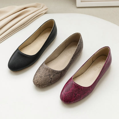 Round Toe Women Pumps Flats Shoes