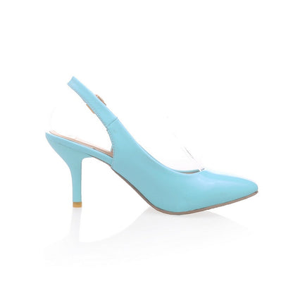 Women Pointed Toe Slingbacks High Heel Sandals