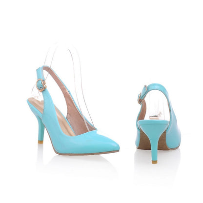 Women Pointed Toe Slingbacks High Heel Sandals