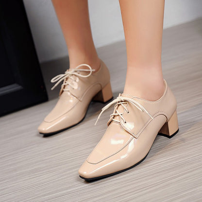 Women Patent Leather High Heel Shoes