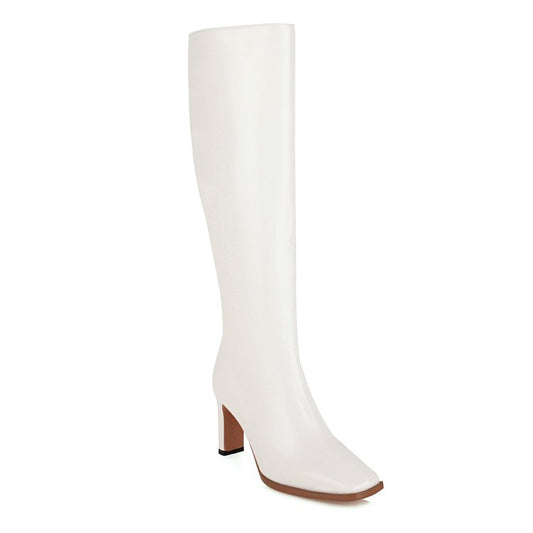 Women Thin High Heel Knee High Boots