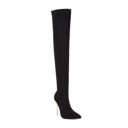 Women Stiletto Heel Thigh High Boots