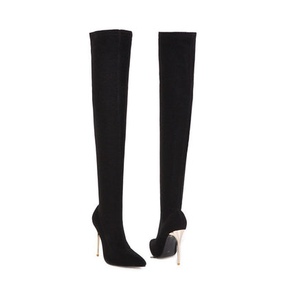 Women Stiletto Heel Thigh High Boots