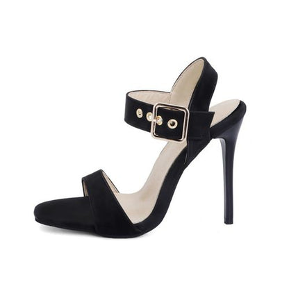 Women Buckle High Heel Stiletto Sandals