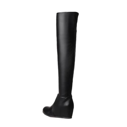 Women Wedges Heels Over the Knee Boots