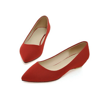 Pointed Toe Suede Women Flat Shoes