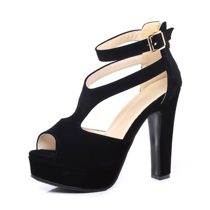 Women's Nightclub Super High Heel Chunky Platform Sandals