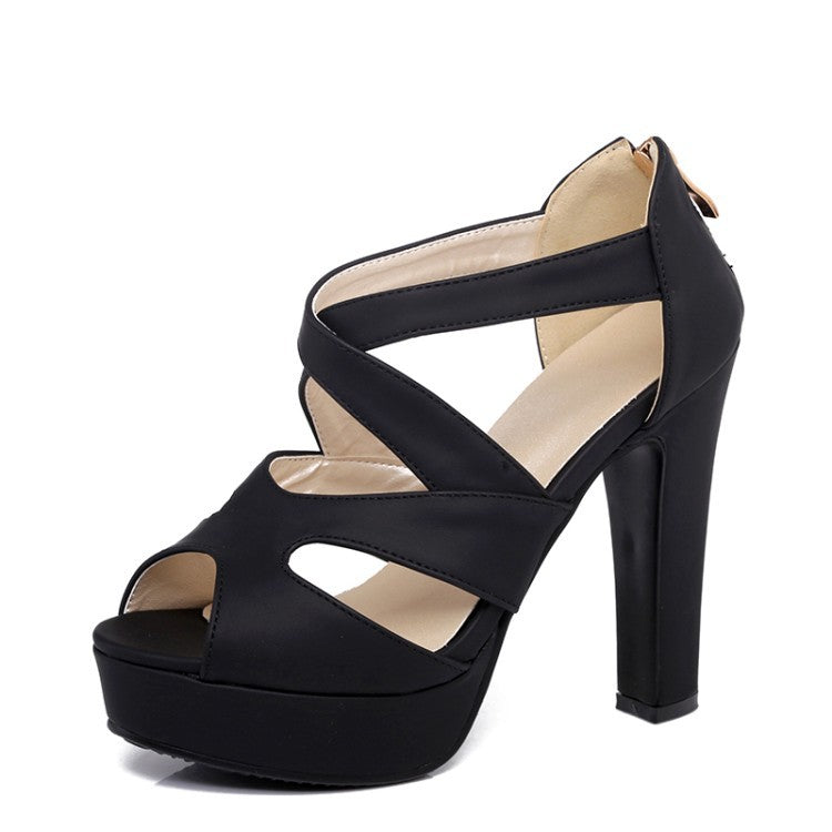 Women's High Heel Platform Sandals – Shoeu