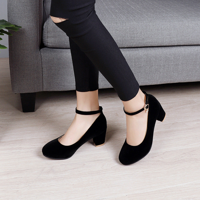 Ankle Strap Women Pumps Shoes Woman 7644