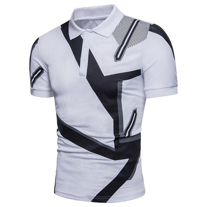 Men's Geometric Printing Short Sleeves T-shirt