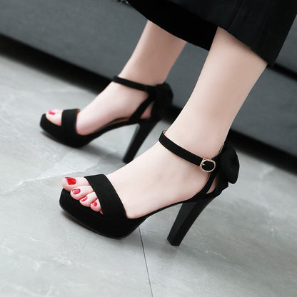 Women's High Heel Chunky Heel Sandals