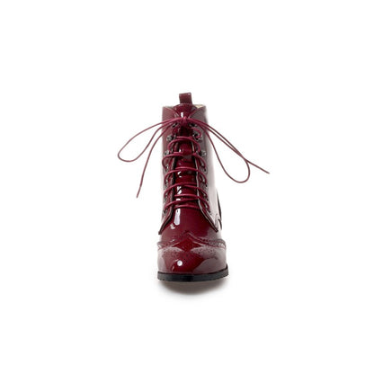 Women's Lace Up Short Boots