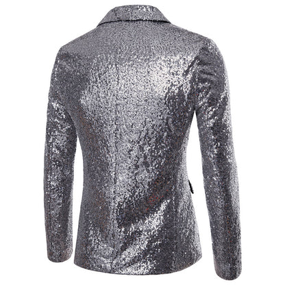 Men's Coat Gold Sequin Jacket Suits Costumes