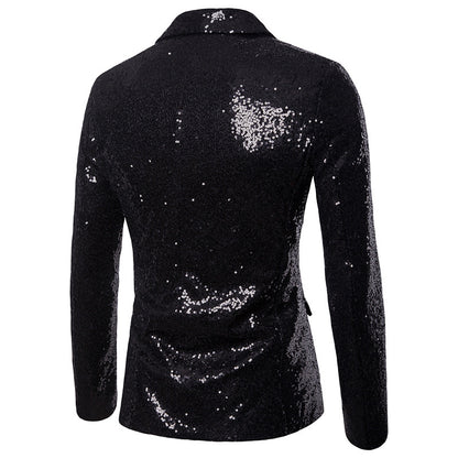 Men's Coat Gold Sequin Jacket Suits Costumes