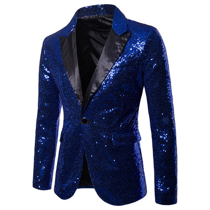 Men's Coat Gold Sequin Jacket Suits Costumes