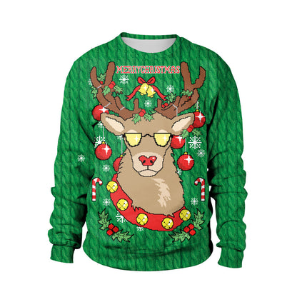 Christmas Fawn Couple Sweater Plus Size