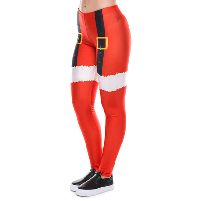 Bikie Santa Leggings Womens Christmas Leggings, Christmas Printed Leggings,  Festive Leggings, Christmas Running Tights, Christmas Tights -  Canada