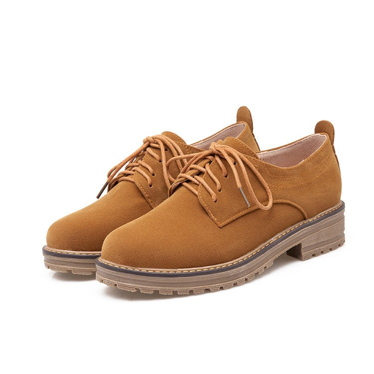 Girls's Lace Up Casual Low Heeled Shoes