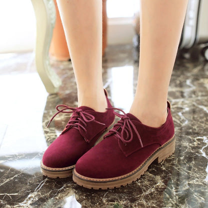 Girls's Lace Up Casual Low Heeled Shoes