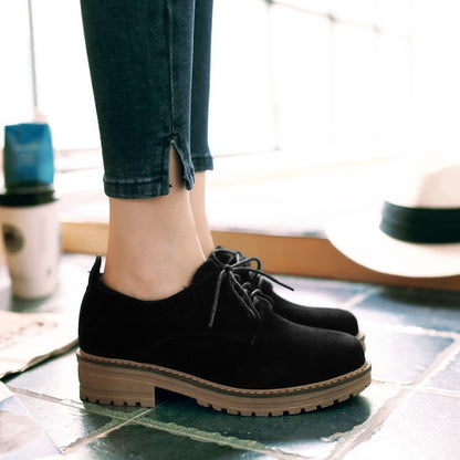 Girls's Lace Up Casual Low Heeled Shoes