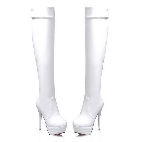 Women High Heel Platform Thigh High Boots