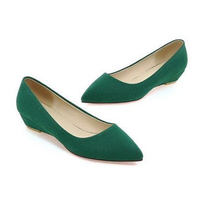 Pointed Toe Suede Women Flat Shoes