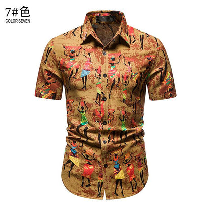 Men's Hawaii Casual Turndown Short Beach Shirts