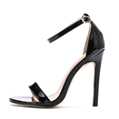 Women Open Toe Ankle Strap Stiletto Heel Sandals