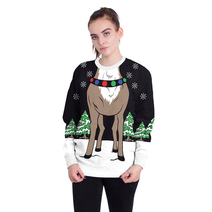 Christmas Round Neck Pullover Couple Sweater