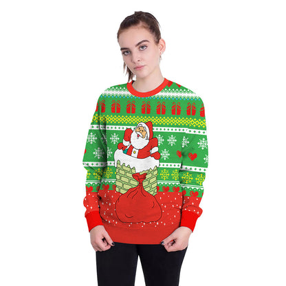 Santa Crew Neck Sweatshirt