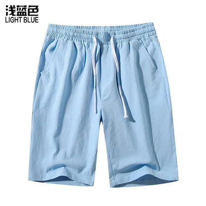 Men's Casual Elasticity Drawstring  Slim Fit Beach Shorts