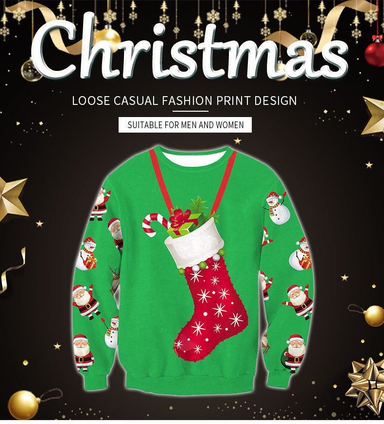 Christmas Crew Neck Couple Sweater