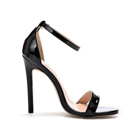 Women Open Toe Ankle Strap Stiletto Heel Sandals