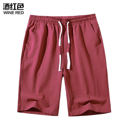 Men's Casual Elasticity Drawstring  Slim Fit Beach Shorts