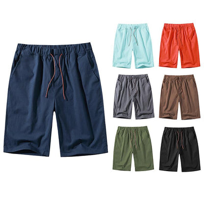 Men's Linen Casual Drawstring Beach Shorts